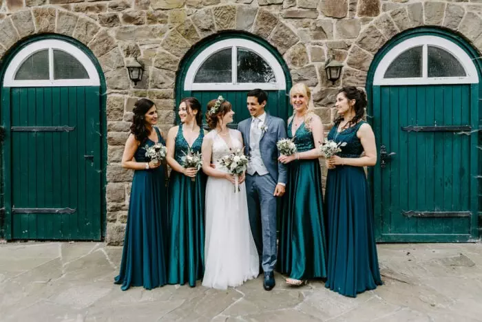 Gruppenfoto auf Hochzeit im Haus Rhade